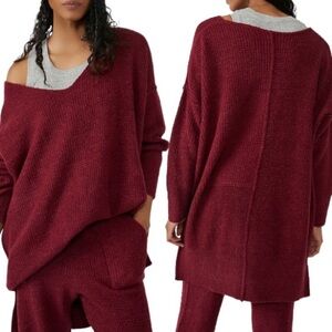Free People Cozy V Neck Sweater